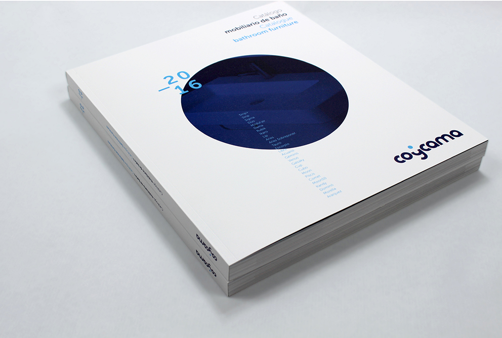 coycama marca identidad corporativa papelería corporativa aplicaciones diseño gráfico gráfica aplicada baño catálogo diseño editorial cevisama 2016 muestrario