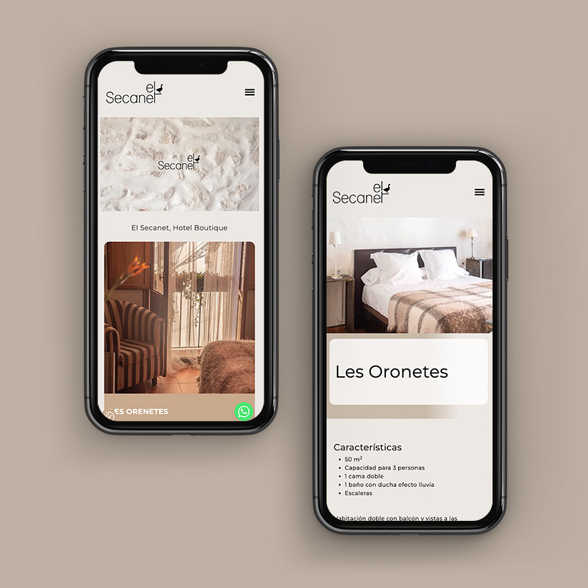 Diseño web responsive El Secanet